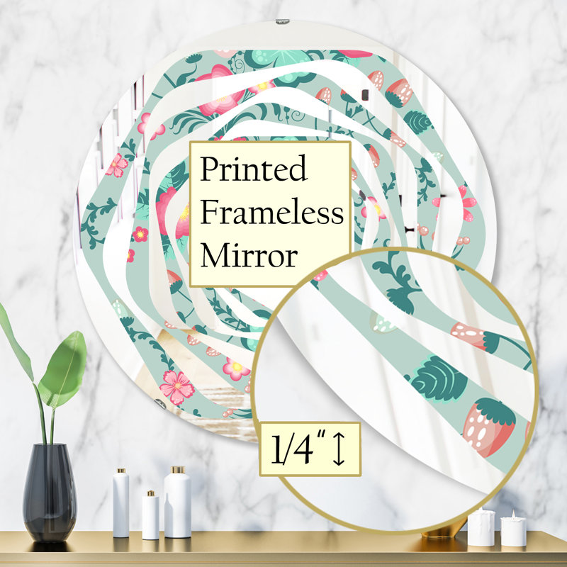Miroir mural Whirl Spring, H 31,5 po x l po