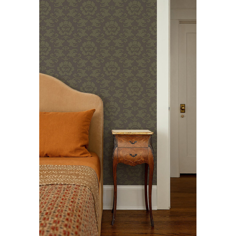 Silken Poppy - Wallpaper, Non-pasted, Antique Shadow