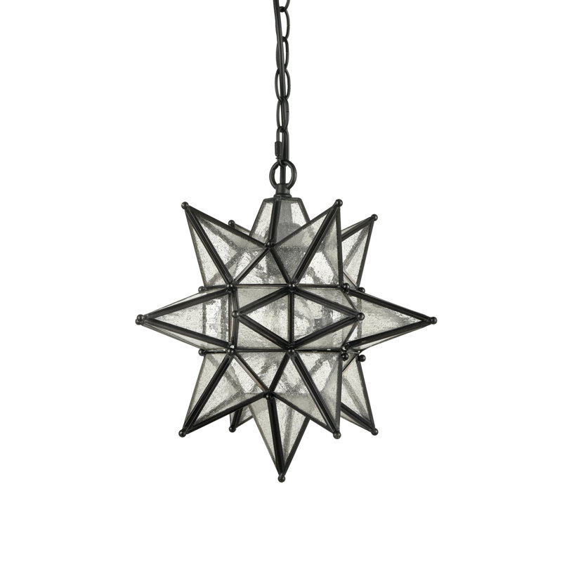 1 - Light Black Single Pendant, 12.4" H x 12.4" W x 12.4" D, Black