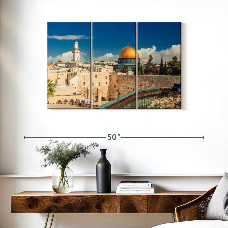Rorry Old Jerusalem Landmarks, 24" H x 38" W