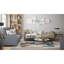 Revêtement gris avec garniture en bois et rangement pratique, capacité de collection X