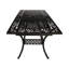 Table extensible - Aluminium avec cadre en cuivre brillant Espaces extérieurs pour la cour, le porche, la terrasse, la terrasse, couleur naturelle, salle à manger extensible à sensation spacieuse de couleur brillante, caractéristique élégante