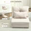 Fauteuil convertible convertible, canapé paresseux, canapé-lit pliant rembourré avec dossier réglable, structure en métal et coussins pour la chambre à coucher du salon-114232450