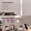 Lampe torchère et lecture à DEL 70 po avec télécommande tactile et télécommande Jernell-2026310867