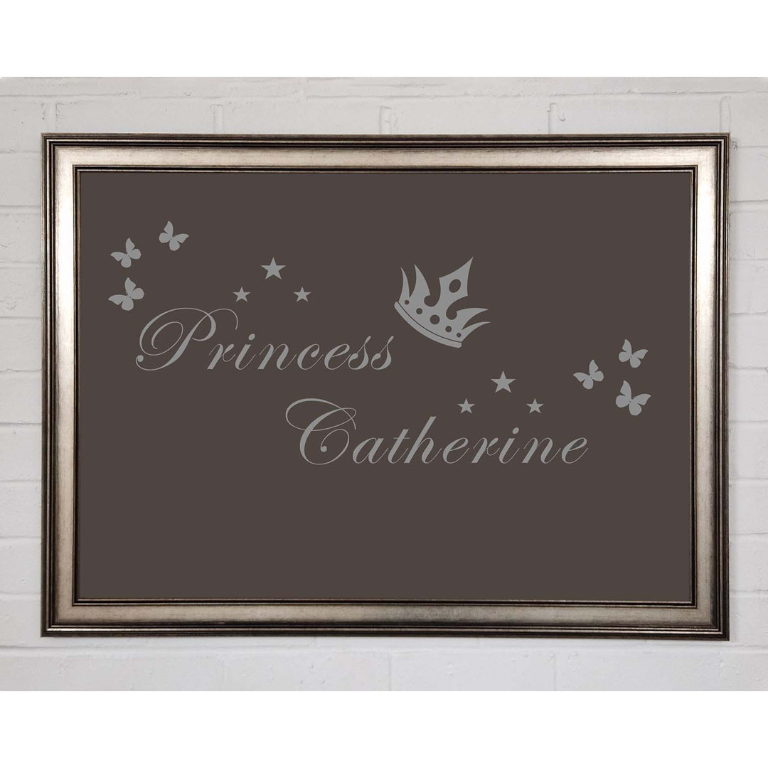 Gerahmtes Leinwandbild Your Own Name Princess 2