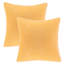 Housse de coussin rayé en velours côtelé, Housse de coussin décoratif texturée de couleur unie-128824430-128824447-129024976