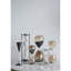 Triangular Shape 90 Minute Hourglass  4.5" x 4.5" x 15.5"  Gray/Black