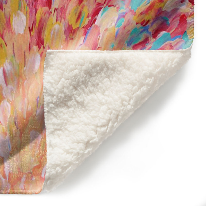 Couverture sherpa doux splash i, l 51 po x L 60 po