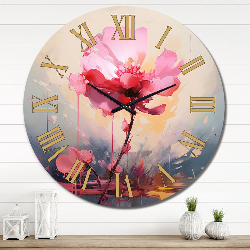 Horloge murale Coral Elegance, Très grand