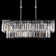 Acob 3 - Light Crystal Linear Pendant with Wrought Iron