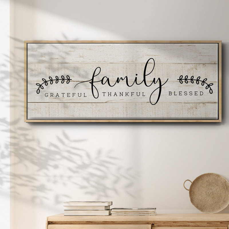 Famille - toile encadrée, H 8 po x l 20 po