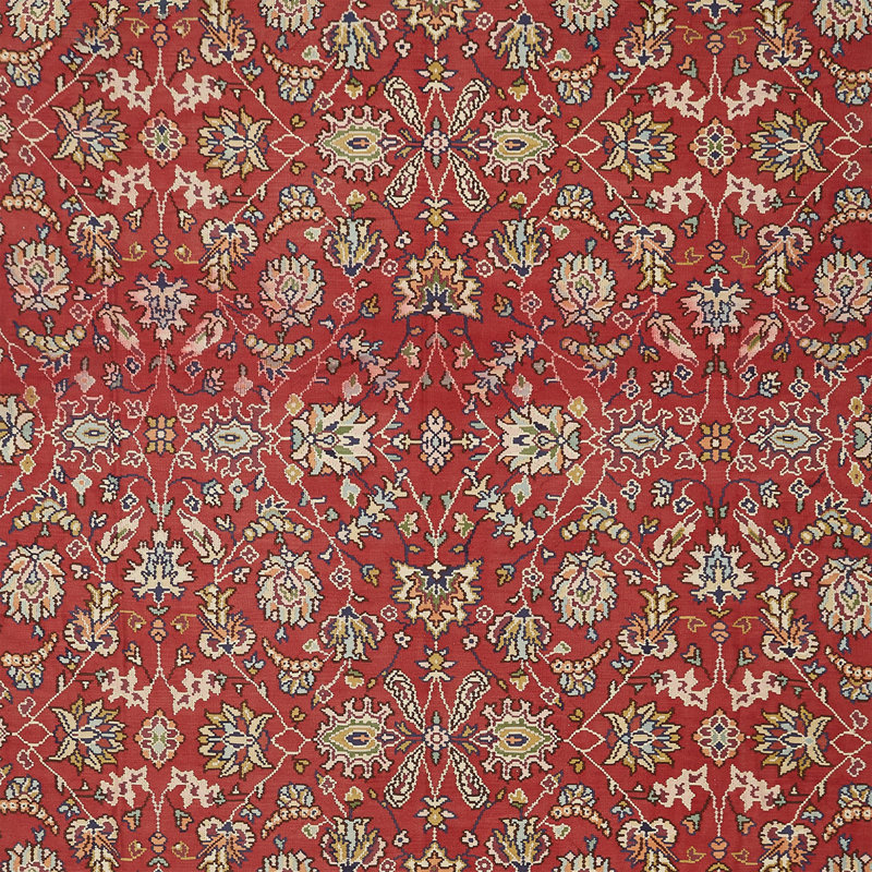 Red Traditional Esana Wool Runner - 12' x 30'