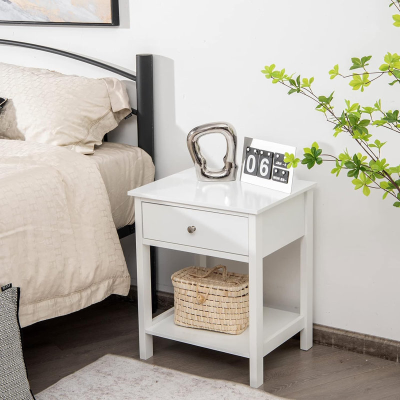 Amirea Side Table Set, White