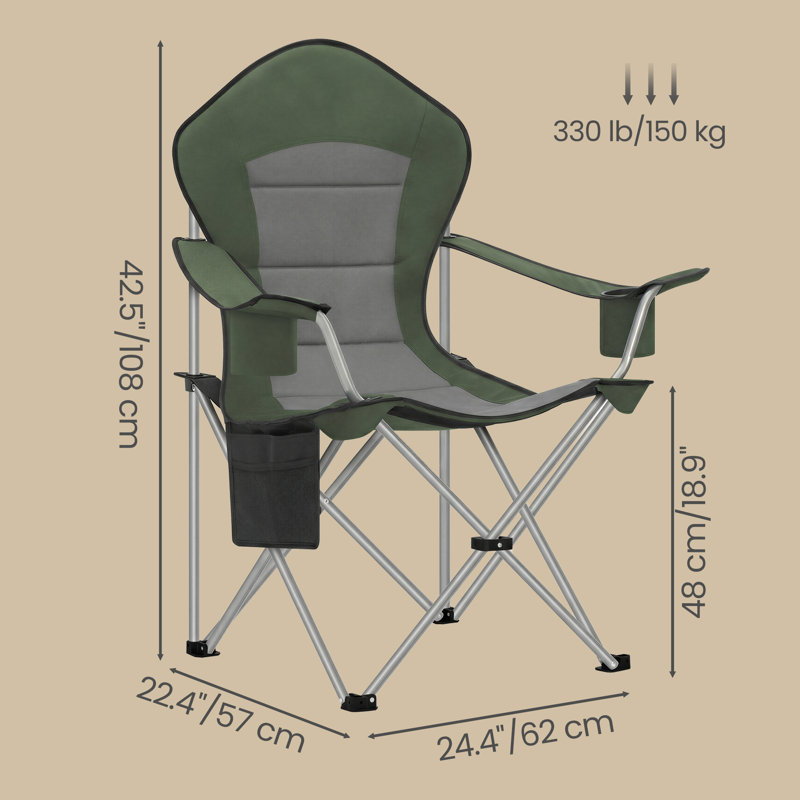 61cm Long Single Chaise, Green/Grey