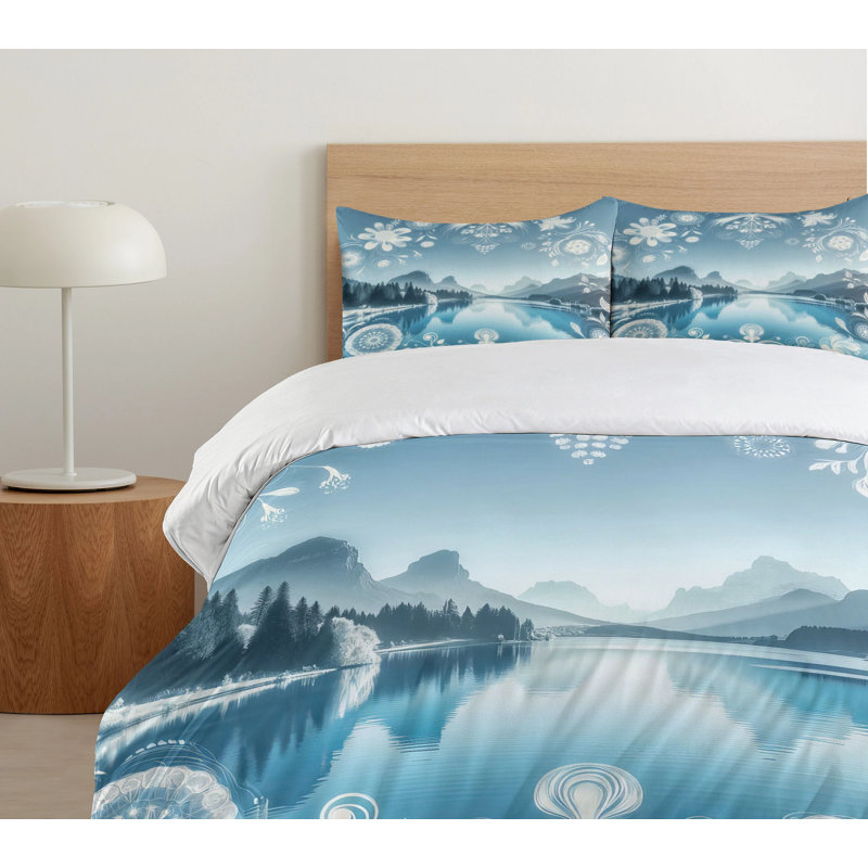 Lake Duvet Cover, King Duvet Cover + 2 Standard Shams