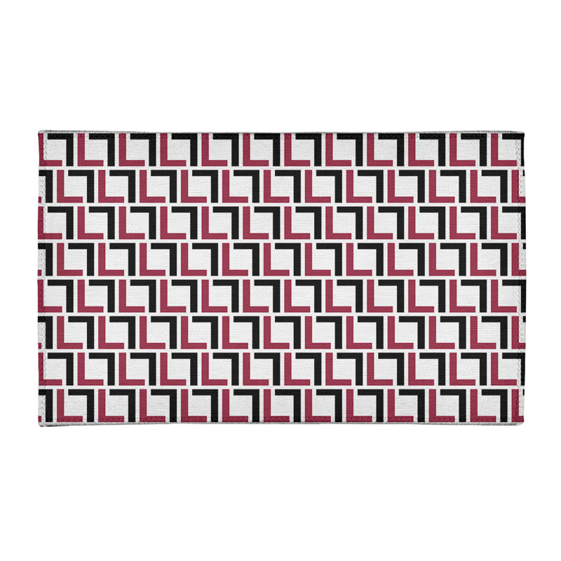 Geometric Indoor Rug, Rectangle 5' x 7'