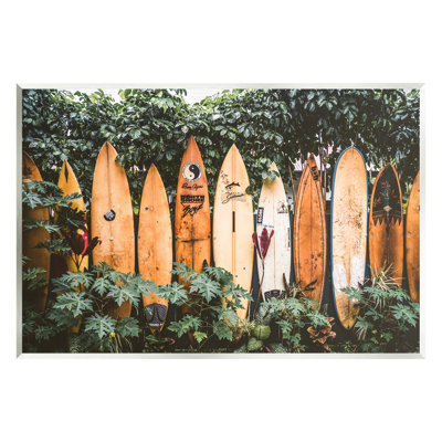 Az-956-Framed " Surf Boards In Nature " by Krista Broadway
