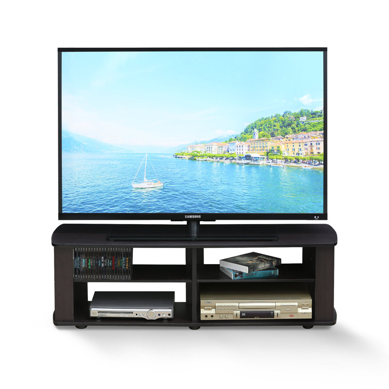 Acquaviva Unfinished TV Stand for TVs up to 49", Dark Walnut
