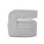Fauteuil d'appoint en sherpa blanc