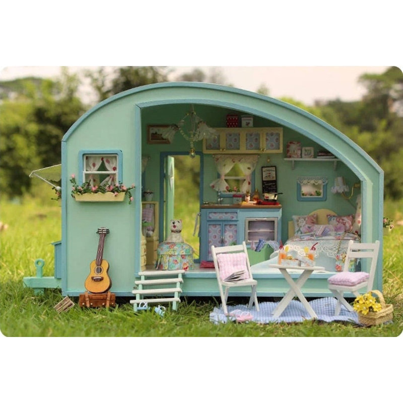 Miniature Wizardi Roombox Kit - Ensemble de maison de poupée de voyage