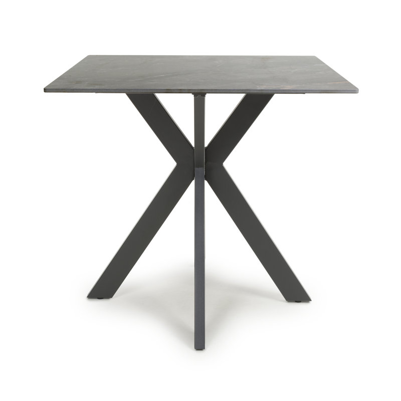 Tokyo Small 80cm Ceramic Dining Table, Grey
