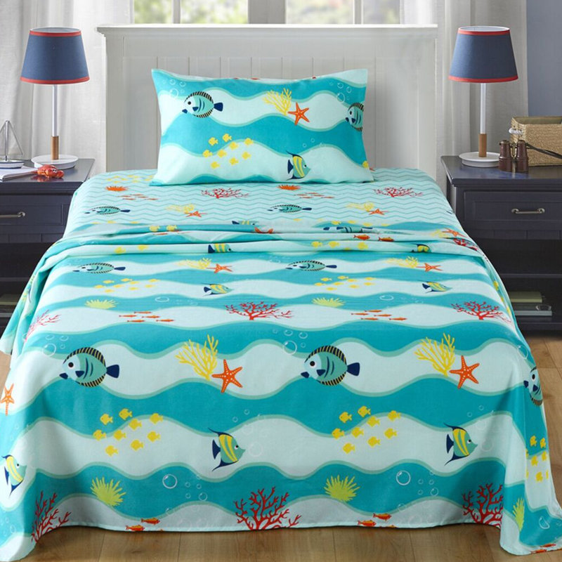  Ensemble de draps, Ensemble de draps pour lit simple avec deux taies 