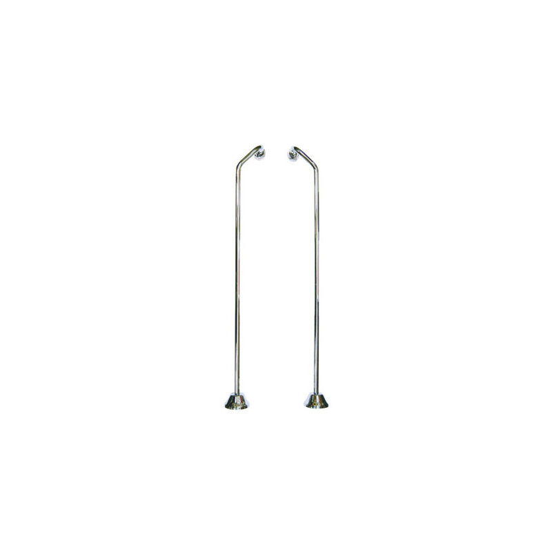 Vintage Double Offset Bath Supply, Chrome