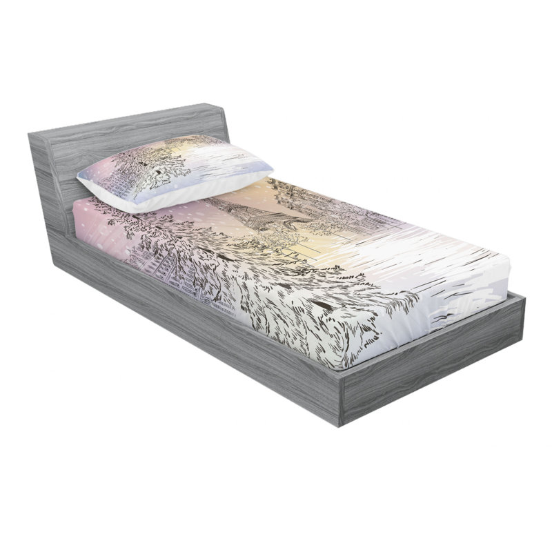 Microfiber Sheet Set, Twin XL Sheet Set with Fitted Sheet