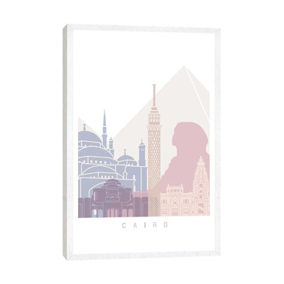 Cairo Skyline Pastel by Paul Rommer - Gallery-Wrapped Canvas Giclée on Canvas