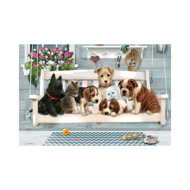 «Porch Pals» par Giordano Studios, impression sur toile tendue, H 8 po x l 12 po x P 0,75 po