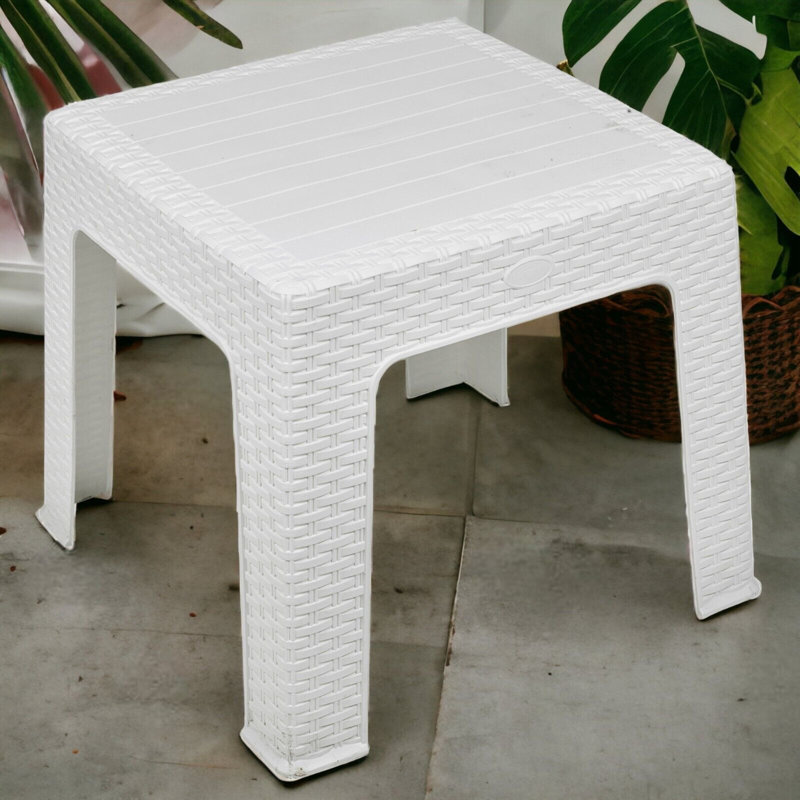 Addlyn Square Outdoor Coffee Table , 43cm cm W 43cm cm D, White