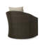Fauteuil rotatif luxueux en osier