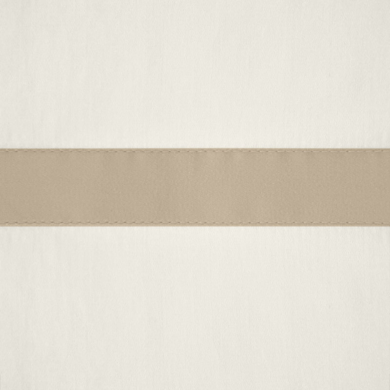 Fino Sateen Pair of Pillowcases, Ivory/Candlelight, King