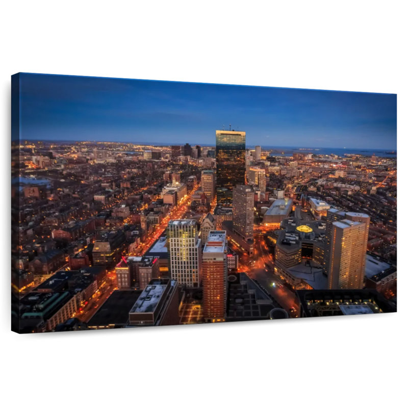 Sireci Boston Skyline At Sunset