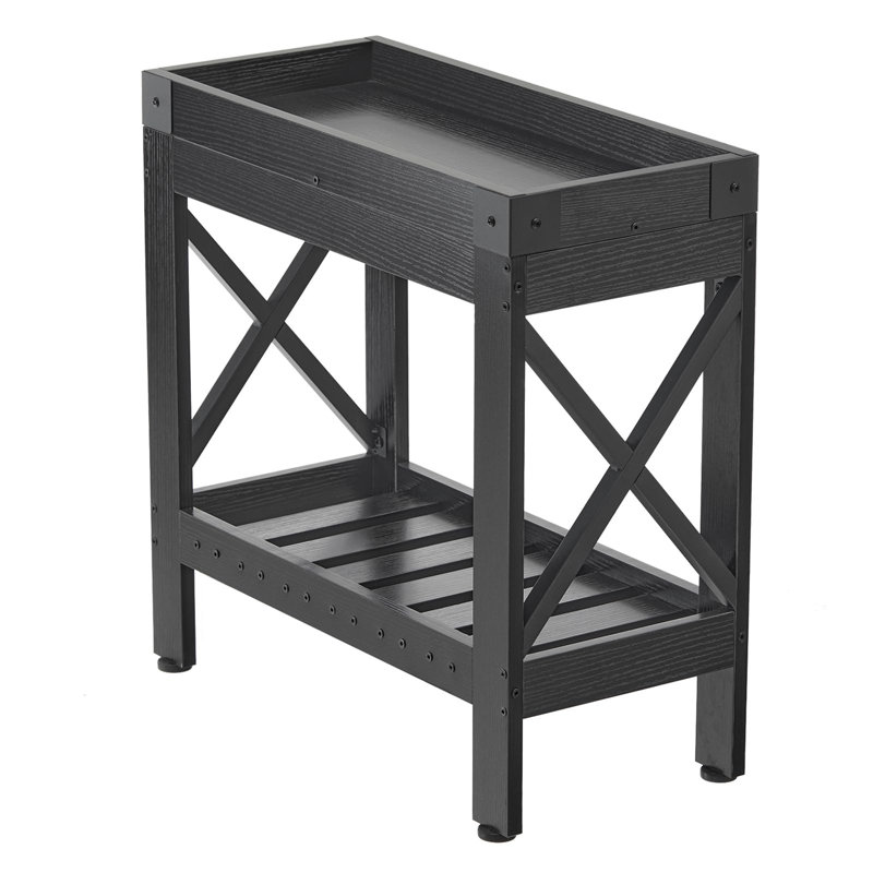 Tray Top End Table, Black