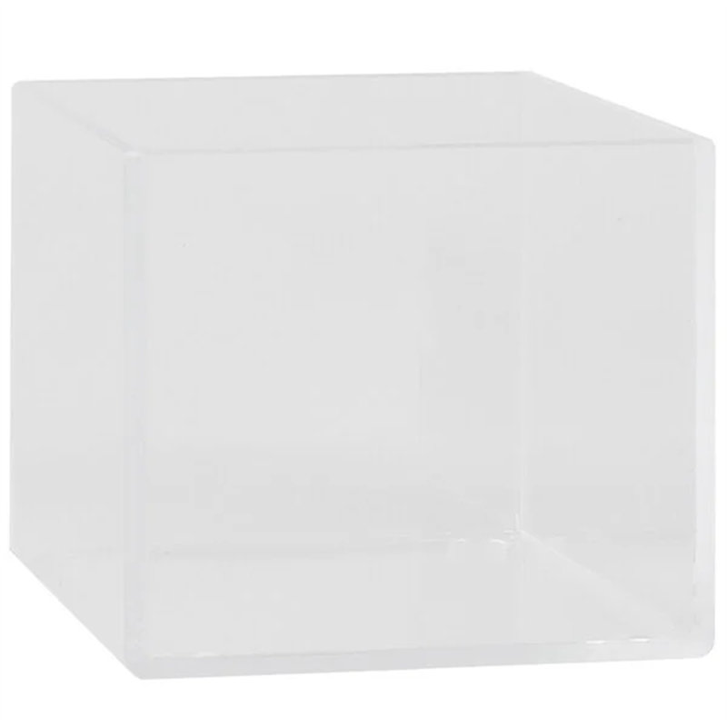 Suleima Modular Acrylic Display Box 22313-4-12 C958A16AE6A8497D9F55E522D46A9FAA, Clear, 3.8" H x 3.8" W x 3.8" D