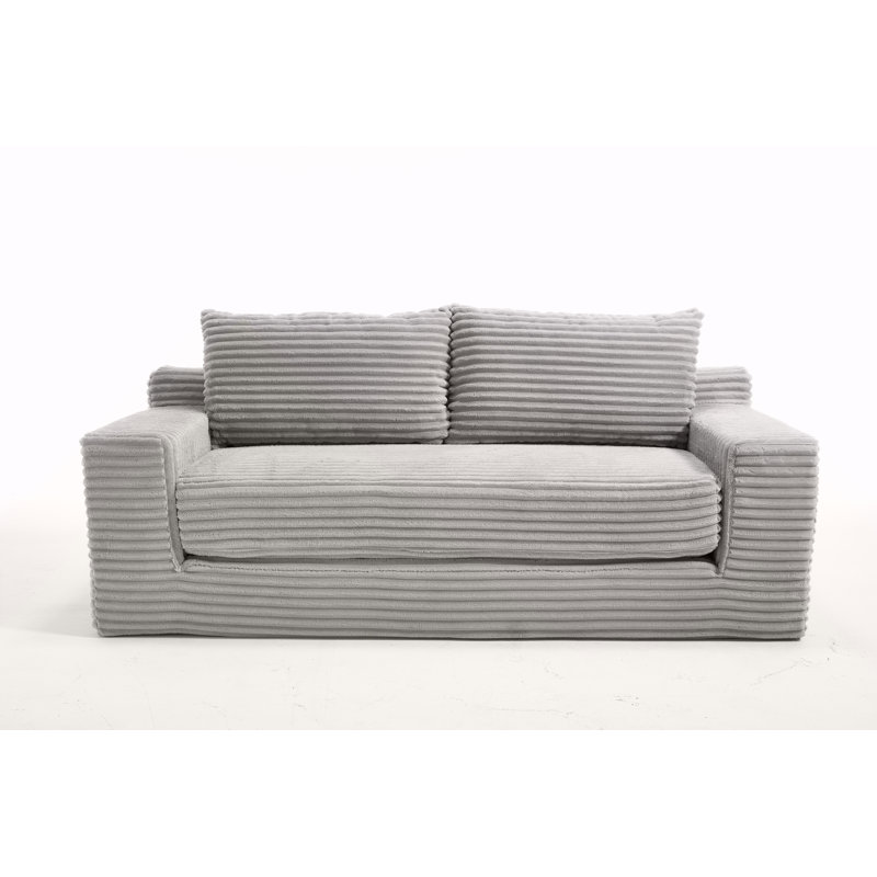 Canapé-lit convertible avec mousse à mémoire de forme, structure en acier, sans assemblage - conception compacte pour petits espaces et usages multiples
