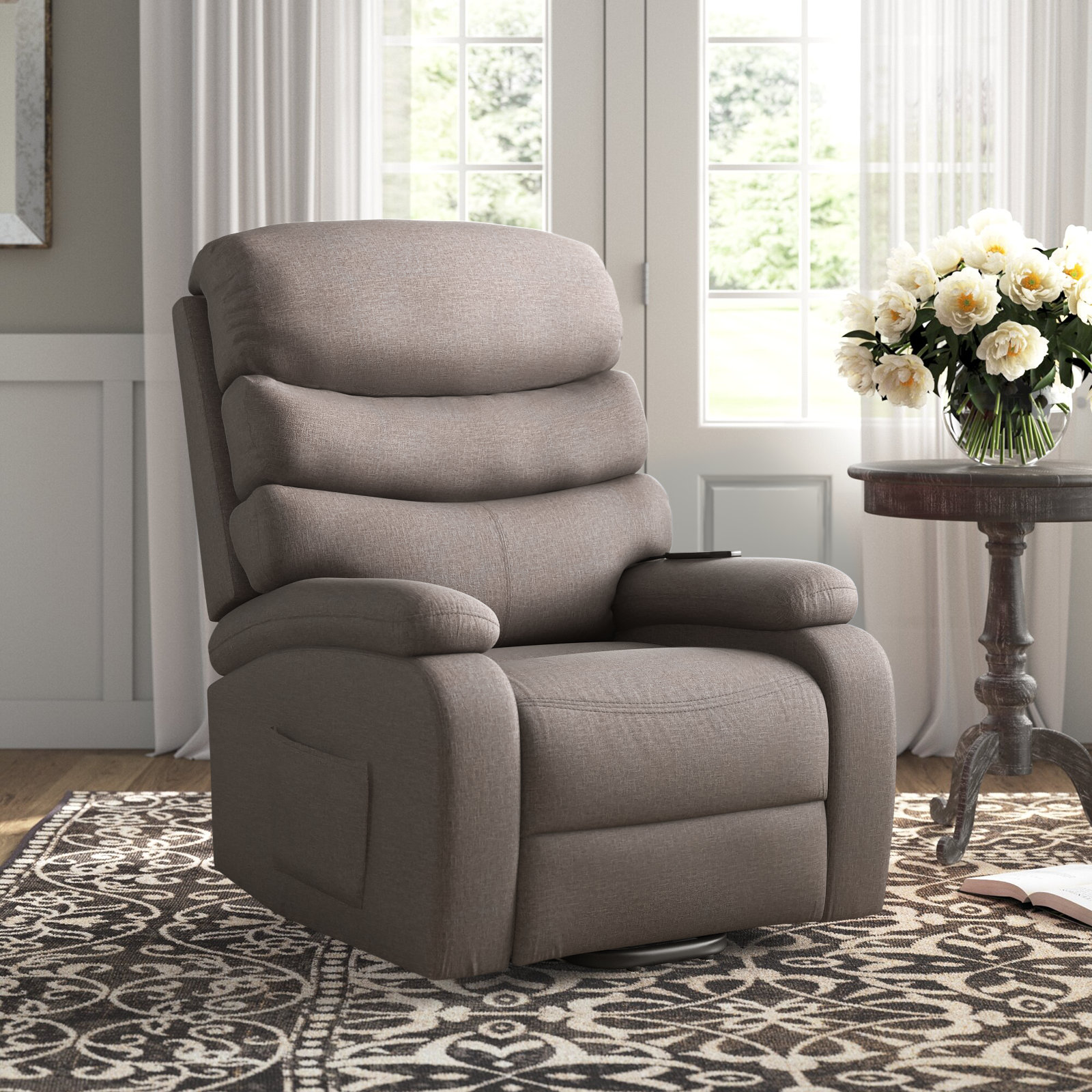 Demaio 36'' W Super Soft And Oversize Power Lift Assist Recliner Chair