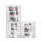 72 Pair Freestanding Stackle Shoe Storage Cabinet