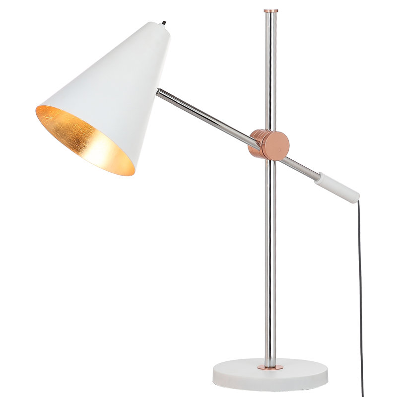 Tyndall Metal Table Lamp, White
