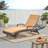Chaise Lounge Cushion Set, Without Chaise Lounge, Water-Resistant Fabric with Secure Ties, Comfortable Replacement Cushions for Patio Lounges, (Set of 2)-1524375091