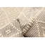 Tapis beige nouvel âge en laine 4 pi 11 po x 8 pi Delisma