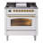 ILVE Nostalgie II Series 36 inch Dual Fuel Range with 6 Burners, Griddle (Glass Door)-124968149-98168247