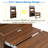 Buffet With Hutch And Foldable Dining Table, Storage Shelves, Side Hooks And A Cabinet With Sliding Doors-1136706086