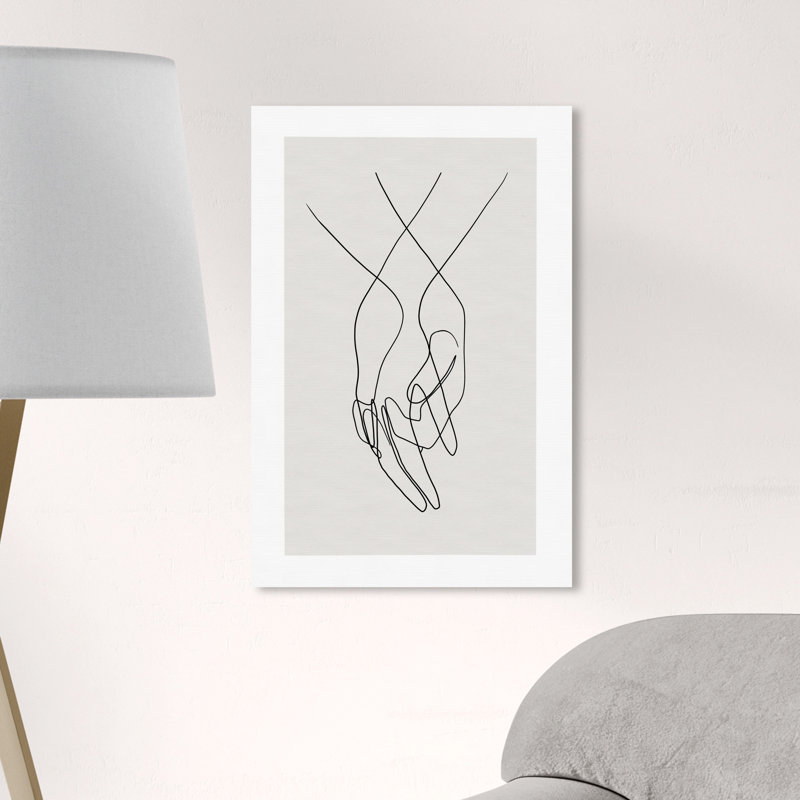 «Hands Shapes», impression sur toile, H 24 po x l 16 po, Toile tendue, Sans cadre