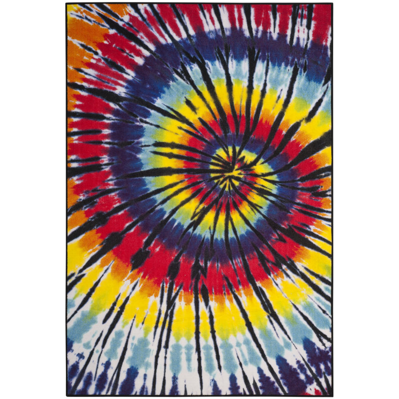 Dean Performance Machine Washable Abstract Rug, Rectangle 5'5" x 7'6"