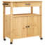 Chariot de cuisine en bois massif vidaXL 33,1 po x 15,7 po x 34,8 po vidaXL-2095369812
