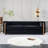 84.25" Modern Tufted Velvet Round Arm Sofa-648347476