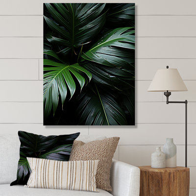 «Jade Jungle Thick Jungle Of Palm Trees», reproduction sur toile