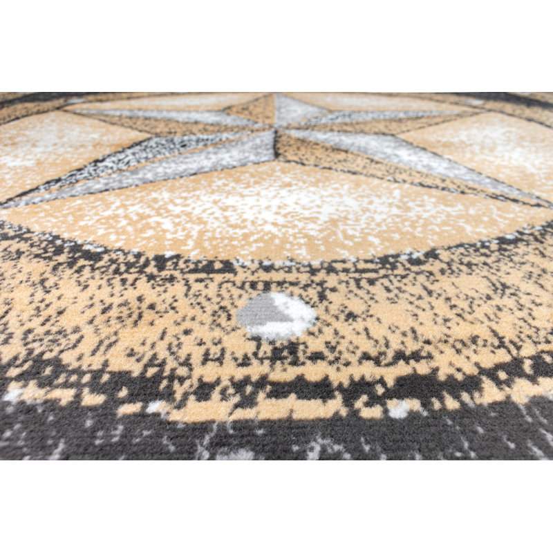 Tapis beige / gris Mcmurry, Rectangle 2 pi x 4 pi